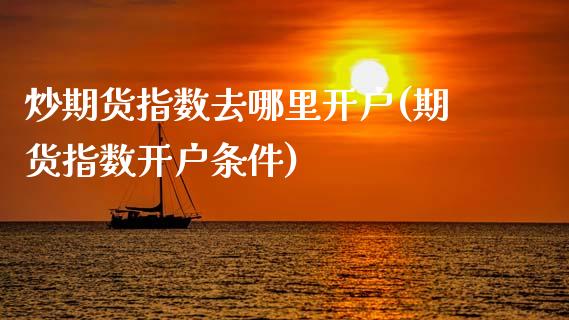 炒期货指数去哪里开户(期货指数开户条件)_https://www.zztgc.com_黄金期货_第1张