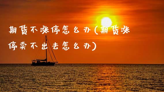 期货不涨停怎么办(期货涨停卖不出去怎么办)_https://www.zztgc.com_黄金期货_第1张