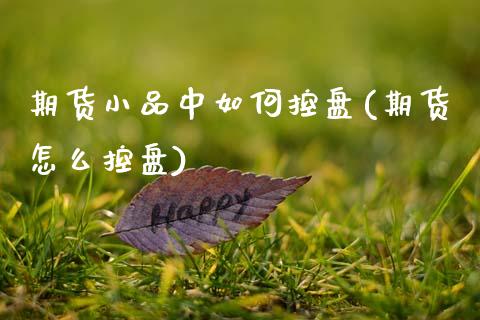 期货小品中如何控盘(期货怎么控盘)_https://www.zztgc.com_原油期货_第1张