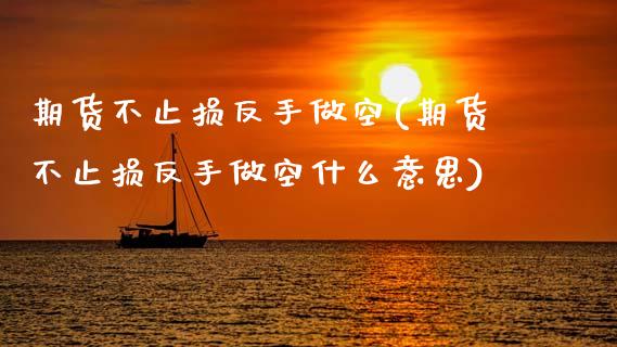 期货不止损反手做空(期货不止损反手做空什么意思)_https://www.zztgc.com_黄金期货_第1张