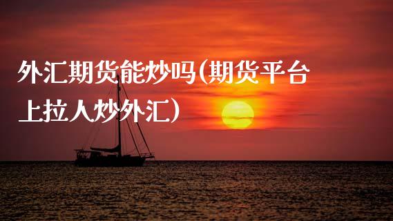 外汇期货能炒吗(期货平台上拉人炒外汇)_https://www.zztgc.com_黄金期货_第1张