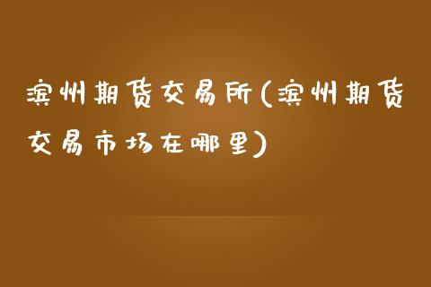 滨州期货交易所(滨州期货交易市场在哪里)_https://www.zztgc.com_期货开户_第1张
