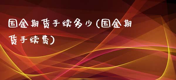 国金期货手续多少(国金期货手续费)_https://www.zztgc.com_黄金期货_第1张