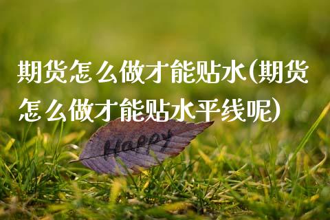 期货怎么做才能贴水(期货怎么做才能贴水平线呢)_https://www.zztgc.com_黄金期货_第1张