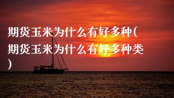 期货玉米为什么有好多种(期货玉米为什么有好多种类)_https://www.zztgc.com_原油期货_第1张