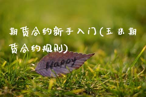 期货合约新手入门(玉米期货合约规则)_https://www.zztgc.com_期货入门_第1张