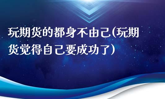 玩期货的都身不由己(玩期货觉得自己要成功了)_https://www.zztgc.com_原油期货_第1张