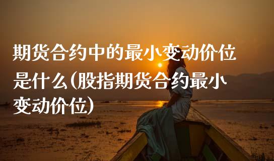 期货合约中的最小变动价位是什么(股指期货合约最小变动价位)_https://www.zztgc.com_原油期货_第1张