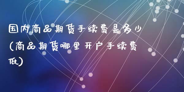 国内商品期货手续费是多少(商品期货哪里开户手续费低)_https://www.zztgc.com_期货行情_第1张