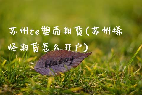 苏州te塑壳期货(苏州烯烃期货怎么开户)_https://www.zztgc.com_黄金期货_第1张