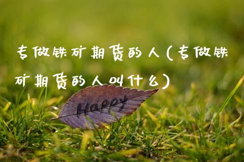 专做铁矿期货的人(专做铁矿期货的人叫什么)_https://www.zztgc.com_原油期货_第1张