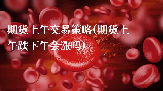 期货上午交易策略(期货上午跌下午会涨吗)_https://www.zztgc.com_期货入门_第1张