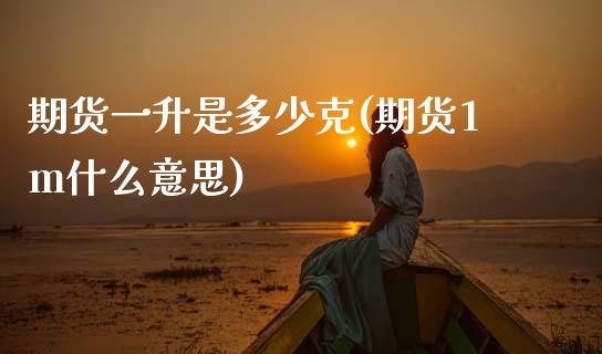 期货一升是多少克(期货1m什么意思)_https://www.zztgc.com_期货直播_第1张