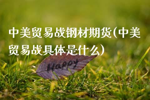 中美贸易战钢材期货(中美贸易战具体是什么)_https://www.zztgc.com_期货入门_第1张