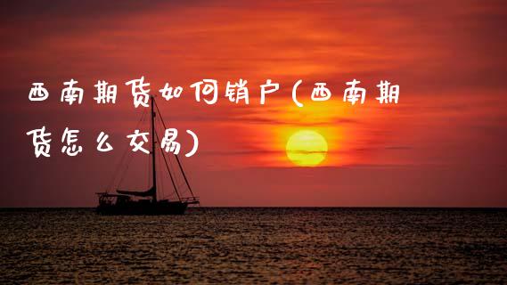 西南期货如何销户(西南期货怎么交易)_https://www.zztgc.com_期货入门_第1张