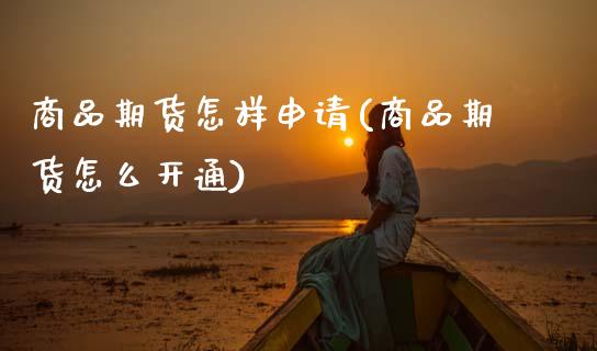 商品期货怎样申请(商品期货怎么开通)_https://www.zztgc.com_期货行情_第1张