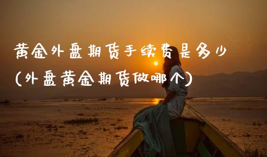 黄金外盘期货手续费是多少(外盘黄金期货做哪个)_https://www.zztgc.com_期货开户_第1张