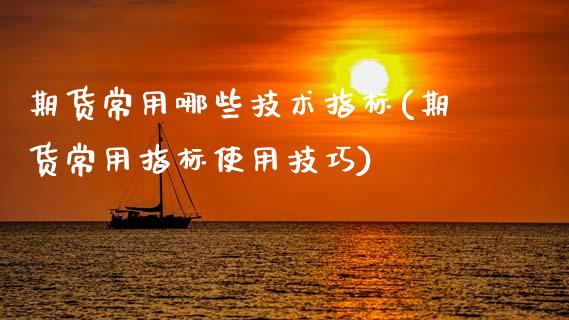期货常用哪些技术指标(期货常用指标使用技巧)_https://www.zztgc.com_期货开户_第1张