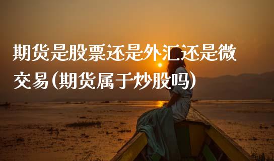 期货是股票还是外汇还是微交易(期货属于炒股吗)_https://www.zztgc.com_期货直播_第1张