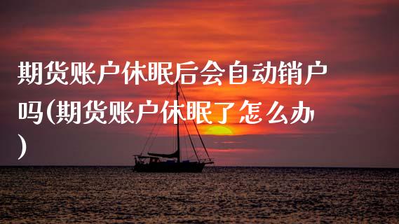 期货账户休眠后会自动销户吗(期货账户休眠了怎么办)_https://www.zztgc.com_期货行情_第1张