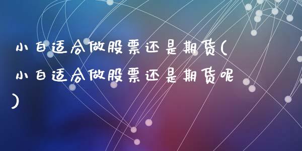小白适合做股票还是期货(小白适合做股票还是期货呢)_https://www.zztgc.com_期货入门_第1张