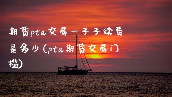 期货pta交易一手手续费是多少(pta期货交易门槛)_https://www.zztgc.com_原油期货_第1张