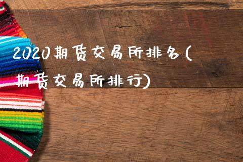 2020期货交易所排名(期货交易所排行)_https://www.zztgc.com_期货开户_第1张
