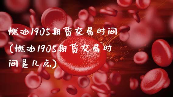 燃油1905期货交易时间(燃油1905期货交易时间是几点)_https://www.zztgc.com_黄金期货_第1张