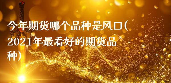 今年期货哪个品种是风口(2021年最看好的期货品种)_https://www.zztgc.com_期货行情_第1张