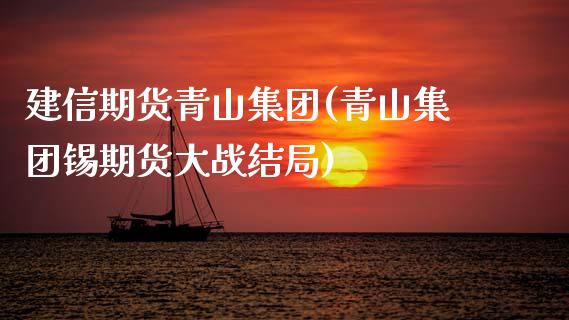 建信期货青山集团(青山集团锡期货大战结局)_https://www.zztgc.com_期货直播_第1张
