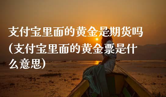 支付宝里面的黄金是期货吗(支付宝里面的黄金票是什么意思)_https://www.zztgc.com_期货行情_第1张