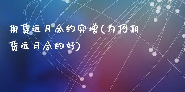 期货远月合约突增(为何期货远月合约好)_https://www.zztgc.com_期货入门_第1张