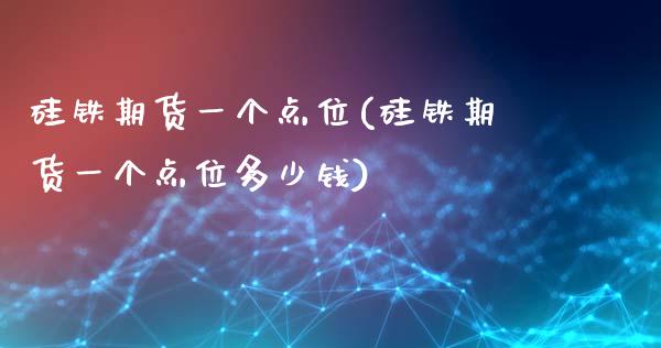 硅铁期货一个点位(硅铁期货一个点位多少钱)_https://www.zztgc.com_原油期货_第1张