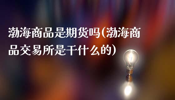 渤海商品是期货吗(渤海商品交易所是干什么的)_https://www.zztgc.com_黄金期货_第1张