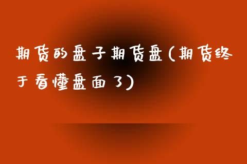 期货的盘子期货盘(期货终于看懂盘面了)_https://www.zztgc.com_原油期货_第1张