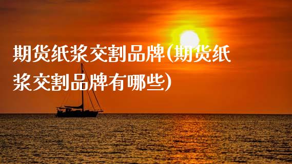 期货纸浆交割品牌(期货纸浆交割品牌有哪些)_https://www.zztgc.com_期货直播_第1张