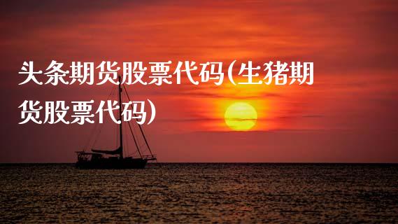 头条期货股票代码(生猪期货股票代码)_https://www.zztgc.com_期货直播_第1张