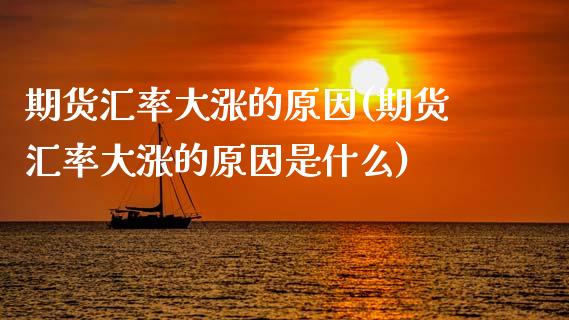 期货汇率大涨的原因(期货汇率大涨的原因是什么)_https://www.zztgc.com_期货直播_第1张