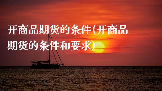开商品期货的条件(开商品期货的条件和要求)_https://www.zztgc.com_期货直播_第1张
