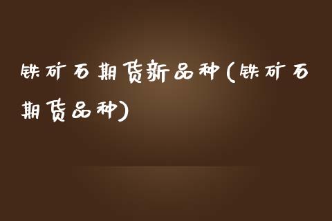 铁矿石期货新品种(铁矿石期货品种)_https://www.zztgc.com_黄金期货_第1张