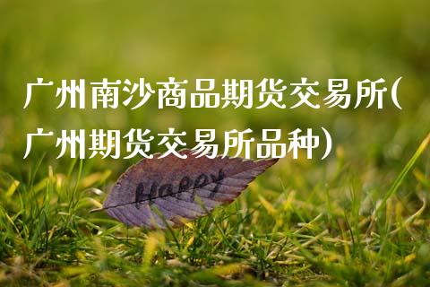 广州南沙商品期货交易所(广州期货交易所品种)_https://www.zztgc.com_期货直播_第1张