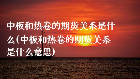 中板和热卷的期货关系是什么(中板和热卷的期货关系是什么意思)_https://www.zztgc.com_期货行情_第1张