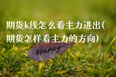 期货k线怎么看主力进出(期货怎样看主力的方向)_https://www.zztgc.com_期货开户_第1张