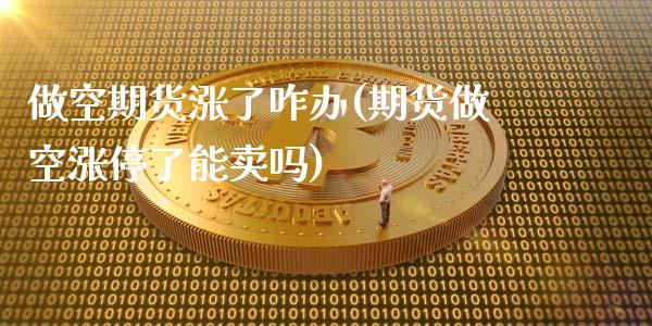 做空期货涨了咋办(期货做空涨停了能卖吗)_https://www.zztgc.com_黄金期货_第1张