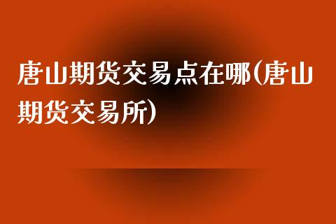 唐山期货交易点在哪(唐山期货交易所)_https://www.zztgc.com_期货直播_第1张