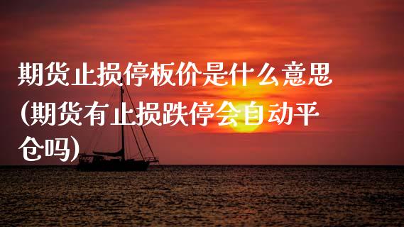 期货止损停板价是什么意思(期货有止损跌停会自动平仓吗)_https://www.zztgc.com_原油期货_第1张