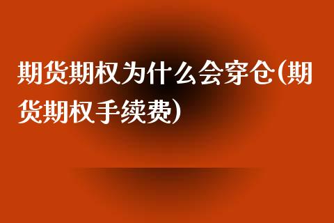 期货期权为什么会穿仓(期货期权手续费)_https://www.zztgc.com_期货入门_第1张