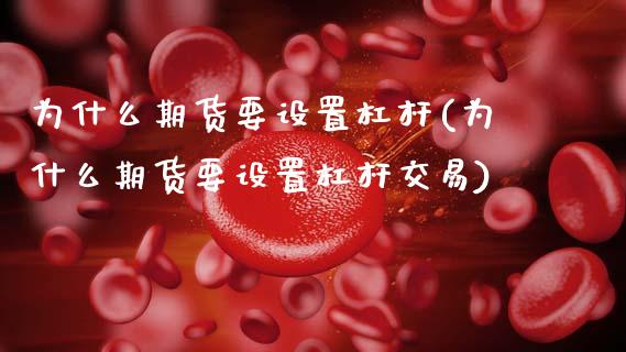 为什么期货要设置杠杆(为什么期货要设置杠杆交易)_https://www.zztgc.com_期货入门_第1张