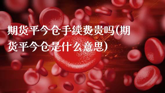 期货平今仓手续费贵吗(期货平今仓是什么意思)_https://www.zztgc.com_期货直播_第1张