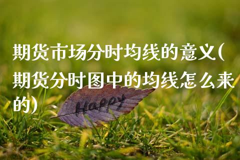 期货市场分时均线的意义(期货分时图中的均线怎么来的)_https://www.zztgc.com_期货开户_第1张